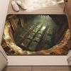 MELLON 3D Optical Illusion Non-Slip Doormat Welcome Mat Bathroom Living Room Kitchen Absorbent Floor Mat Home Decor