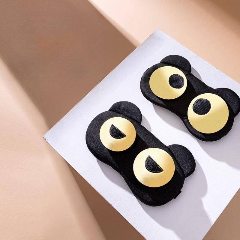 Cute and Funny Eye Mask Sleep Blackout Mask Nap Time Ice and Heat Compress To Relieve Eye Fatigue
