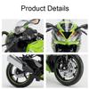 1:12 Kawasaki NIJIA ZX-6R Motorcycle Alloy Model Cars Toys Rubber Tires Wheel Shock Absorpoon Vehicle for Children Festival Gift