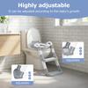 Foldable Children Toilet Step Stool Training Seat Adjustable Toilet Ladder Helper for Kids Bathroom Safe Potty Training Tool