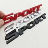 2025 New 3D Chrome Metal Car Letters Logo SPORT Emblem Badge Sport Stickers Car Rear Trunk Accessories