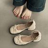 Mary Jane Schuhe mit dickem Absatz und Schleife im französischen Stil, Damen Sommer 2025, neuer Feenstil zum Rock, hohe Absätze, modische Sandalen