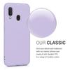 Coque de téléphone - KWMOBILE - Samsung Galaxy A20e - Silicone violet - Protection intégrale - Design moderne