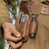TOURBON Holder Belt Tool Pouch Leather Flashlight Pliers Storage Bag Multi-Tool Multi-Function