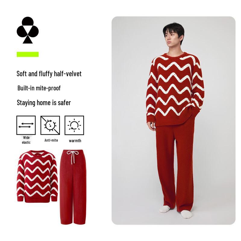 Red Velvet Couple s Pajama Set 2XL