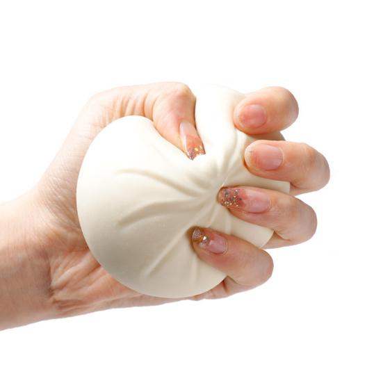 Bun Squeeze Toy with Steamer Anxiety Stress Relief Dough Ball Pinch Sensory Toy Kids Teens