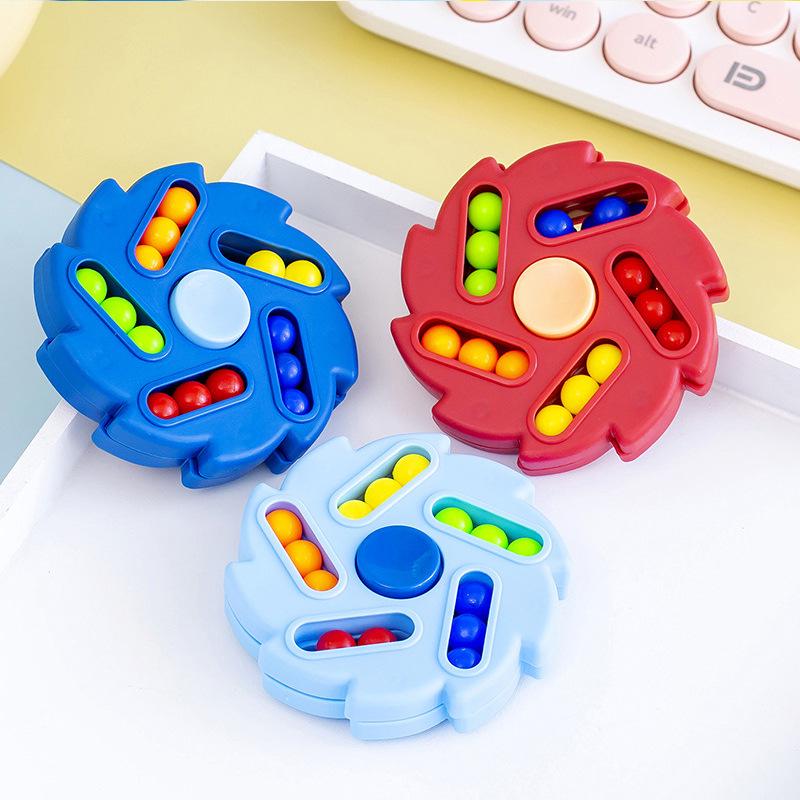 

Magic Beans Educational Double-sided Rubik s Cube Fingertip Spinner 7.5 x 7.5 x 2.5 cm