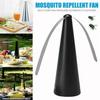 1PC Automatic Mosquito Repellent Fan Fly Mosquito Repeller Fan Battery Powered Portable Pest Control for Home Outdoor Picnic