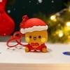 Cute Bubu Dudu Keychains Christmas Tree Decorations Yier Panda Bear Pendants Home Decor Backpack Bag Ornaments Car Accessories