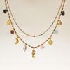Stainless Steel Oil Drip Necklace Boho Style Ocean Style Necklace  Choker Necklace