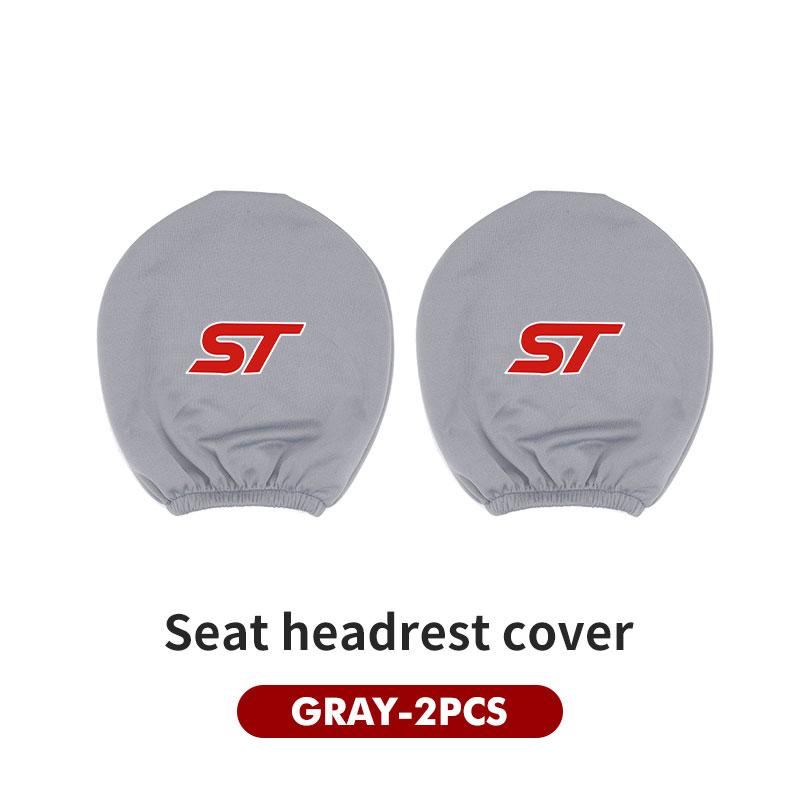 For Ford Car Logo Headrest Cover Dustproof Cover For Front Seat Head Rests Fiesta Ranger Mondeo Escape Ecosport Fusion Explorer