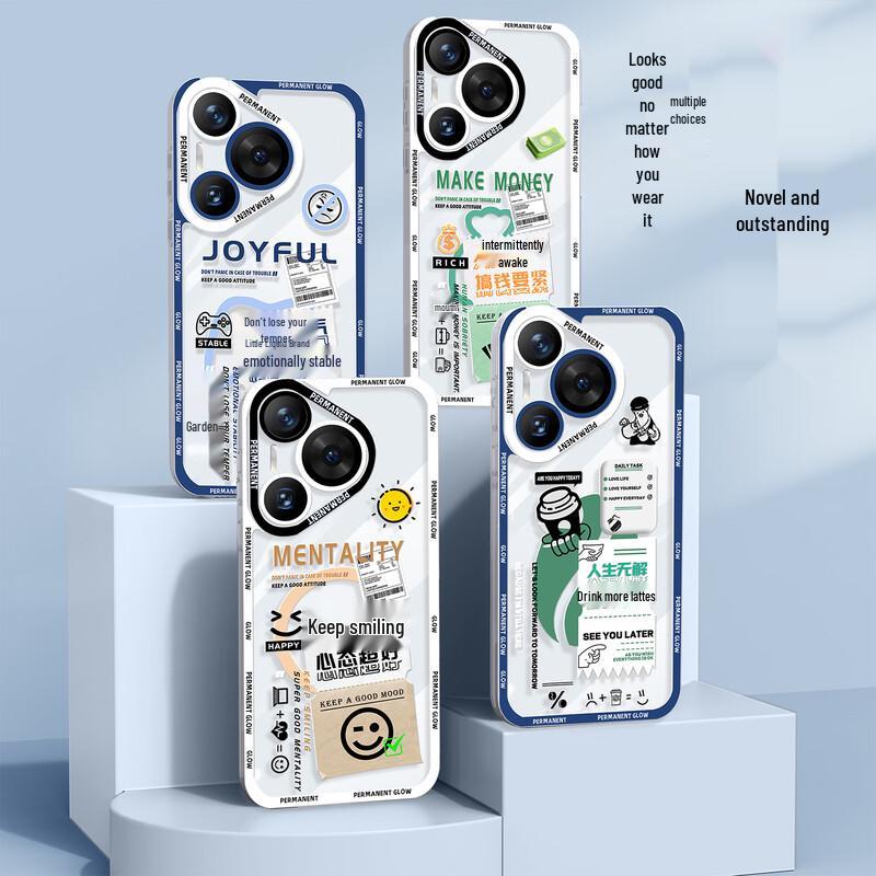 XP Cartoon Transparent Protective Phone Case for Huawei Pura Series