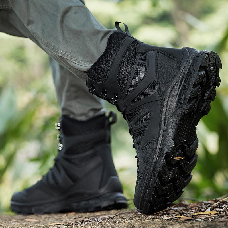 Mode Herbststiefel Outdoor Plateau Abriebfest Knöchelstiefel Training Herren Bergsteigen Bequeme Wanderschuhe Camping 2024