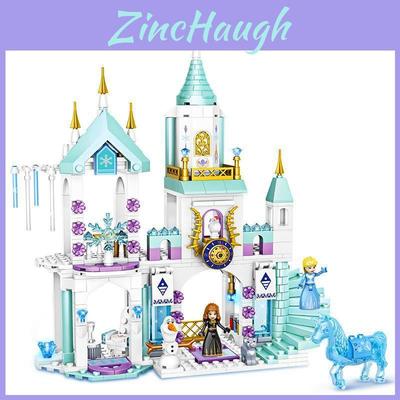 High-quality Abs Plastic Frozen Princess Castle Puzzle Building Blocks Set
