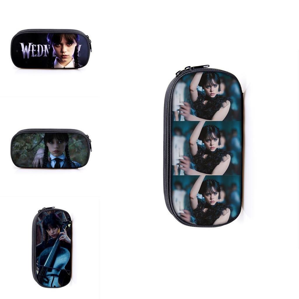 Federmäppchen mit großer Kapazität Wednesday Addams Die Addams Family - Geschenk für Kinder/Schüler