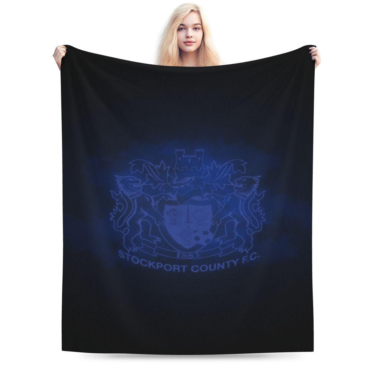 Stockport County Custom Soft Party An UltraSoft Micro Fleece Blanket 75x100cm