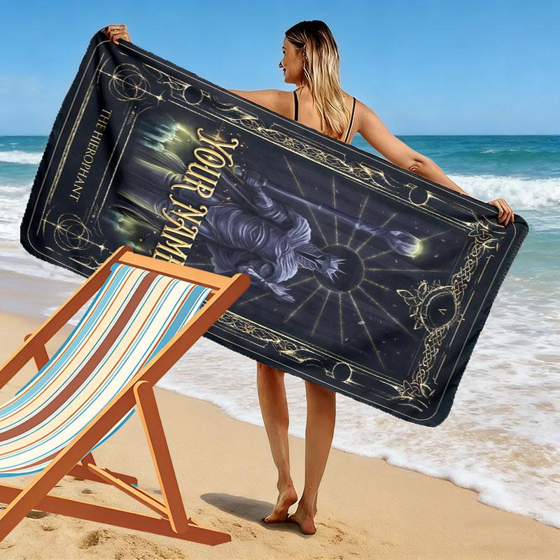 Custom Elden Print Beach Towel, Large Soft Quick Dry Towel for Beach Camping Swimming