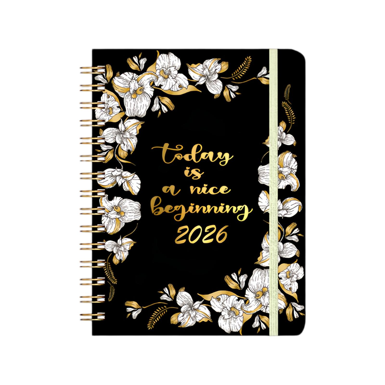 

Планировщик на 2026 год, Стильный календарь, Достаточно места для заметок, Идеально подходит для записи списков дел One Size