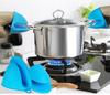 4 Piece Set Of Silicone Hot Handle Silicone Pot Handle Cover Insulation Cover Thickened Combination Pot Handle