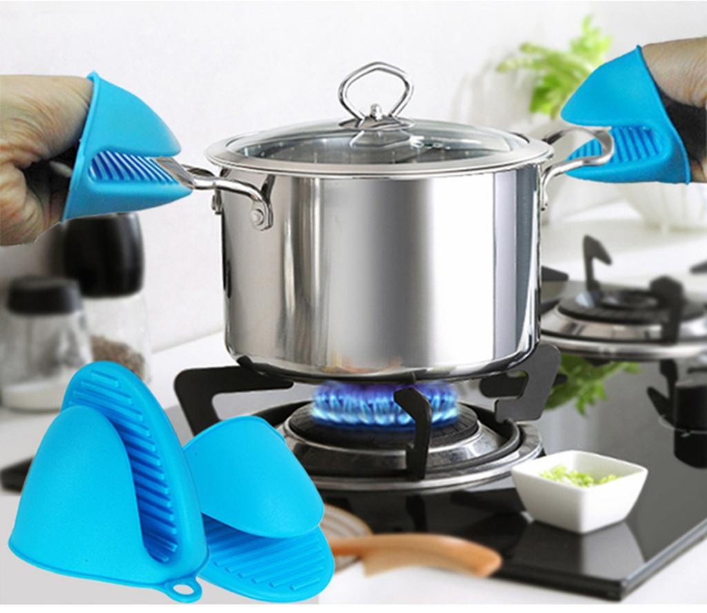 4 Piece Set Of Silicone Hot Handle Silicone Pot Handle Cover Insulation Cover Thickened Combination Pot Handle