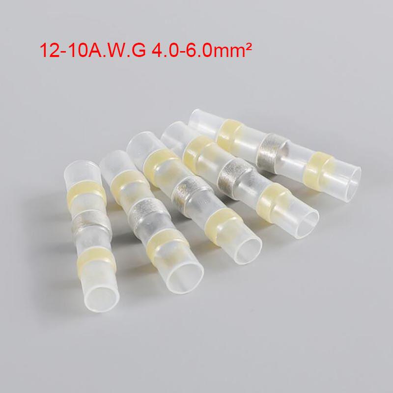 Waterproof Solder Seal Heat Shrink Butt Stress-free Wire Connectors Terminals Electrical Copper with Soldering Sleeve