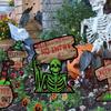 ZKB004 Halloween Skull Yard Stake: Festive Outdoor Decoration