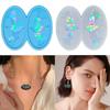 Holographic Bat Earrings Silicone Mold Ear Drops Crystal Epoxy Resin Mould DIY Ear Rings Jewelry Making Tools for Party