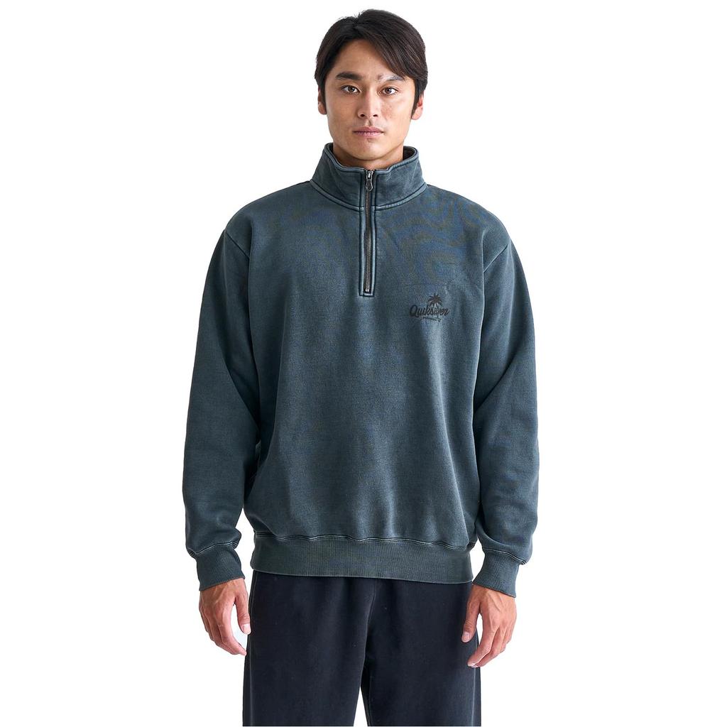 Quiksilver Pigmented Loose Fit Half-Zip Sweatshirt