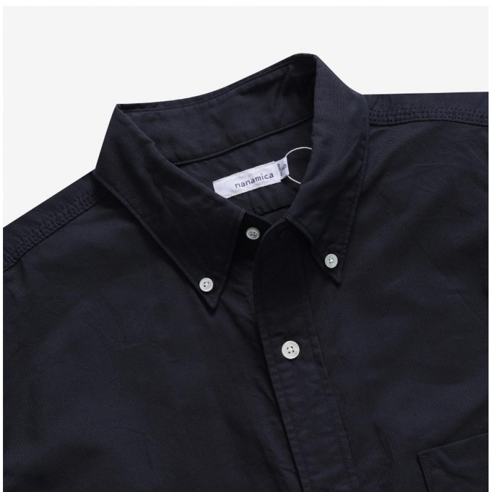 Nanamica Button-Down Wind Kurzarm Unisex Hemd Sugs404e