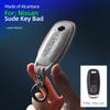 Alcantara Suede 4 Buttons Car Key Case Cover Key Bag Fob Accessories For Nissan X-trail T33 Qashqai J12 Altima Teana Ariya 2022