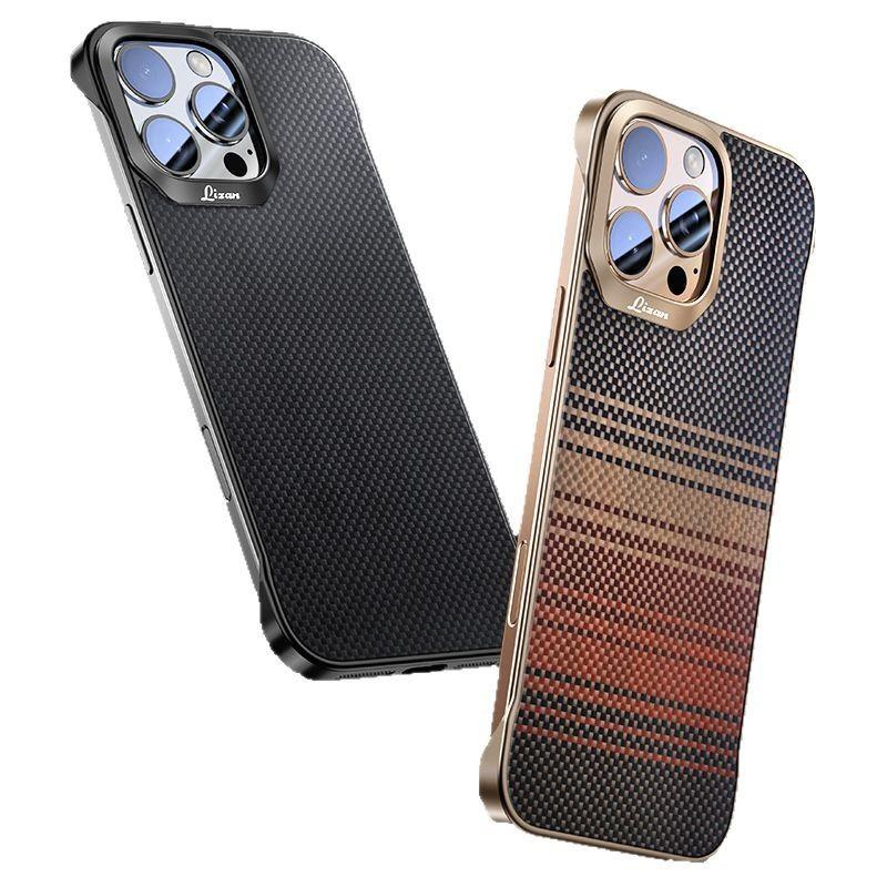 Kevlar Fiber Magnetic Snap-On Case IPhone 17 Pro Max Ultra Slim Bare Feel Full Cover Anti-Scratch Drop Protection