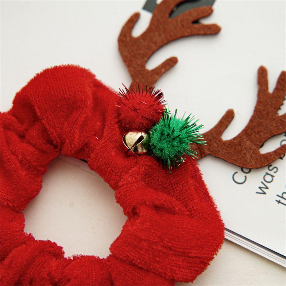 Bat Festival Hair Accessories Flannel Scrunchies Women Hair Rope Elastic Hair Bands Ponytail Holder