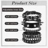 1 Set Punk Bracelets For Men Women Punk Gothic Spike Rivets Pu Leather Bracelet Bangles Hip Hop Party Jewelry Gift
