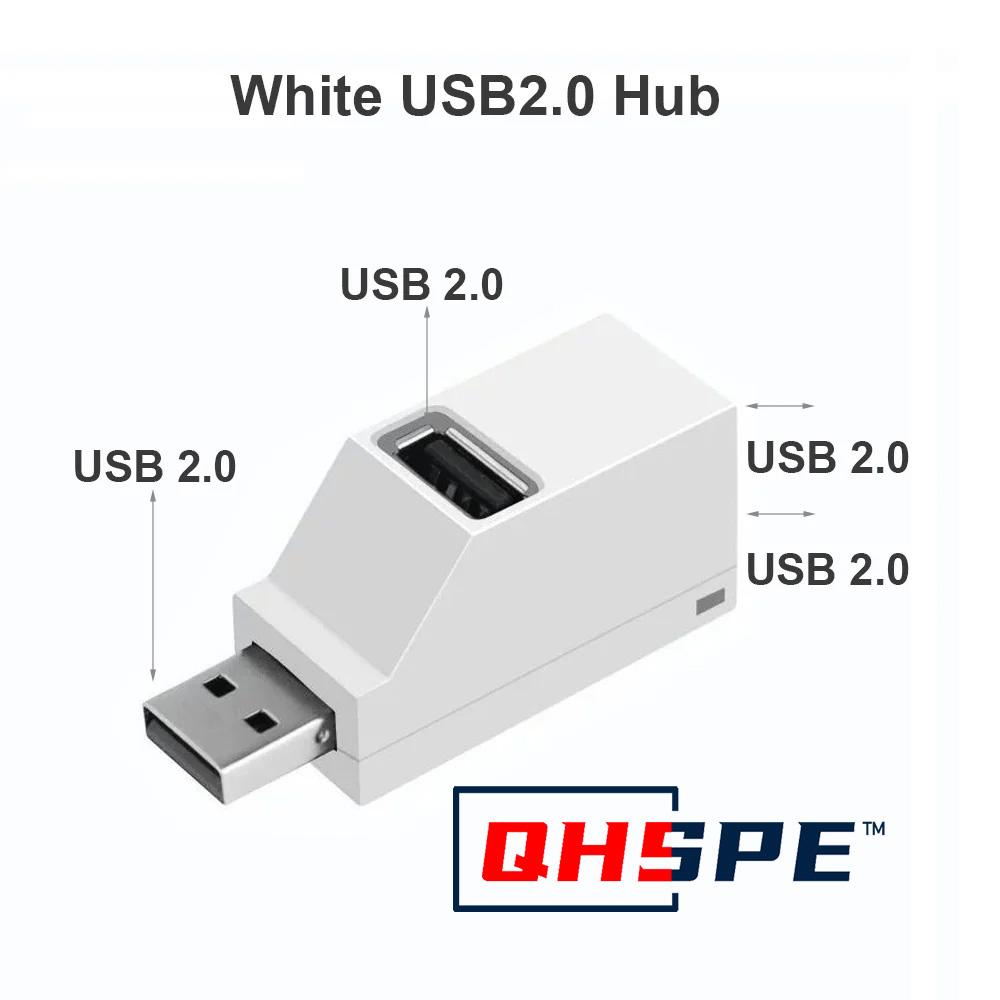 For PC Laptop, USB 1.1 HUB Adapter Extender for USB 1.1 Card Reader, Hi-Speed USB 1.1, Mini Splitter Box 1 To 1 Ports