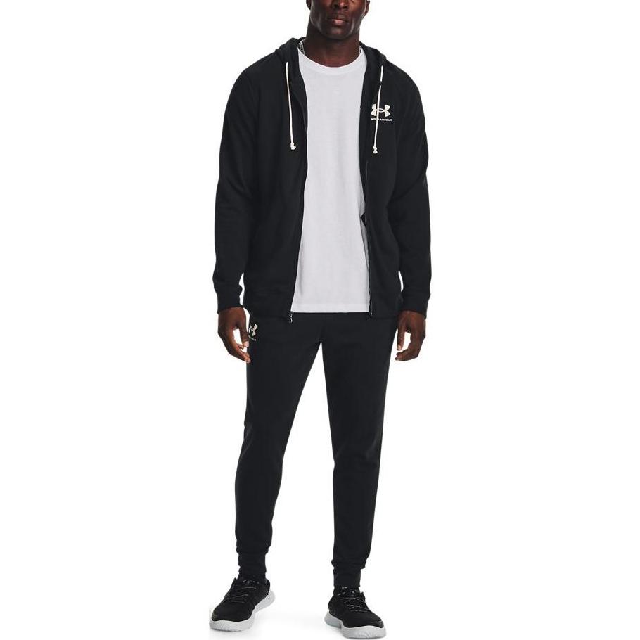 Under Armour Logo Print Training Knit Sweatpants Men Bottoms Black 1380843-001