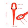 100pcs Nylon Material Plastic Trimmer Blades Replacement Trimmer Blades  Garden Lawn Mowing