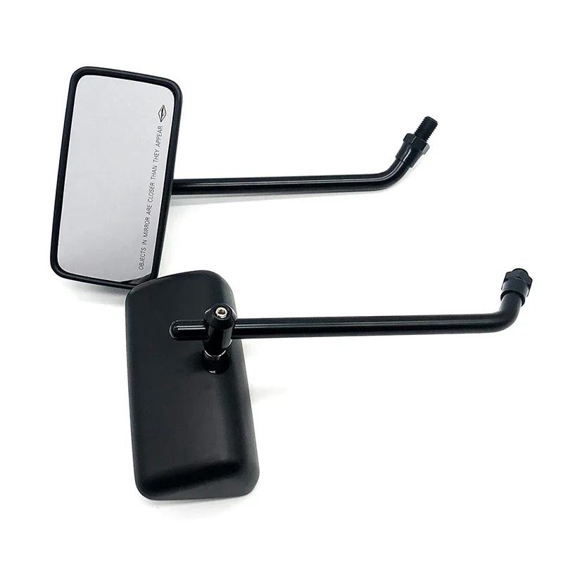 Universal M10 Motorcycle Retro Old School Square Style RearView Side Mirror For Harley / Triumph Bonneville T100 / Thruxton