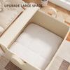 Extra Large Fabric Storage Bin for Blankets Bed Linens Clothes and Underwear Portable and Lightweight with Zippers and Handles Easy To Carry