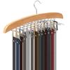 Multifunctional Wooden Hangers With 24 Hooks Belt Underwear Rack Hanger Space Saving Necktie Holder Closet Finishing Organizer