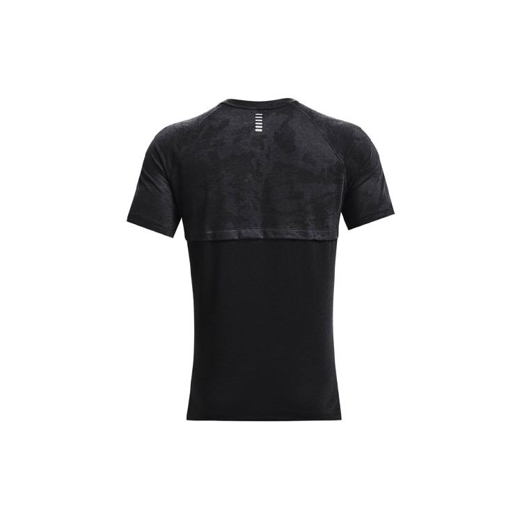 Under Armour Casual Breathable Running Sports T-Shirt Men Tops Black 1365676-001