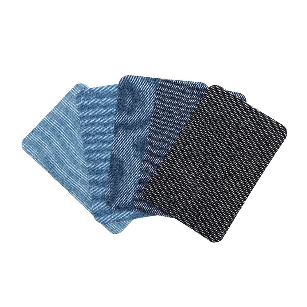4/12Pcs Elbow Fabric Jeans Iron-on Patches Clothes DIY Repair Pants Knee Applique Apparel Self-adhesive Hole Repair Patch