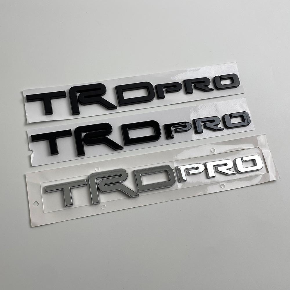 3D ABS TRD PRO Car Emblem Badge Sticker Decal for Toyota 4Runner Tundra Tacoma Sequoia Truck SUV Exterior Styling