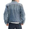 Levis Denim Wanderer Series Fw24 Denim Wanderer Series Lapel Single-Breasted Loose Straight Long Sleeve Denim Jacket Men Jackets Light-Blue 0015E-0006