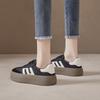 Board Shoes Women's Platform Leather Forrest Gump Shoes Spring and Autumn New Versatile Sports and Leisure Women's Training Shoes