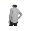 Skechers Three Leaf Clover Embroidered Round Neck Pullover Casual Breathable Sports Long Sleeve T-Shirt Women Tops Gray L324W088-004F