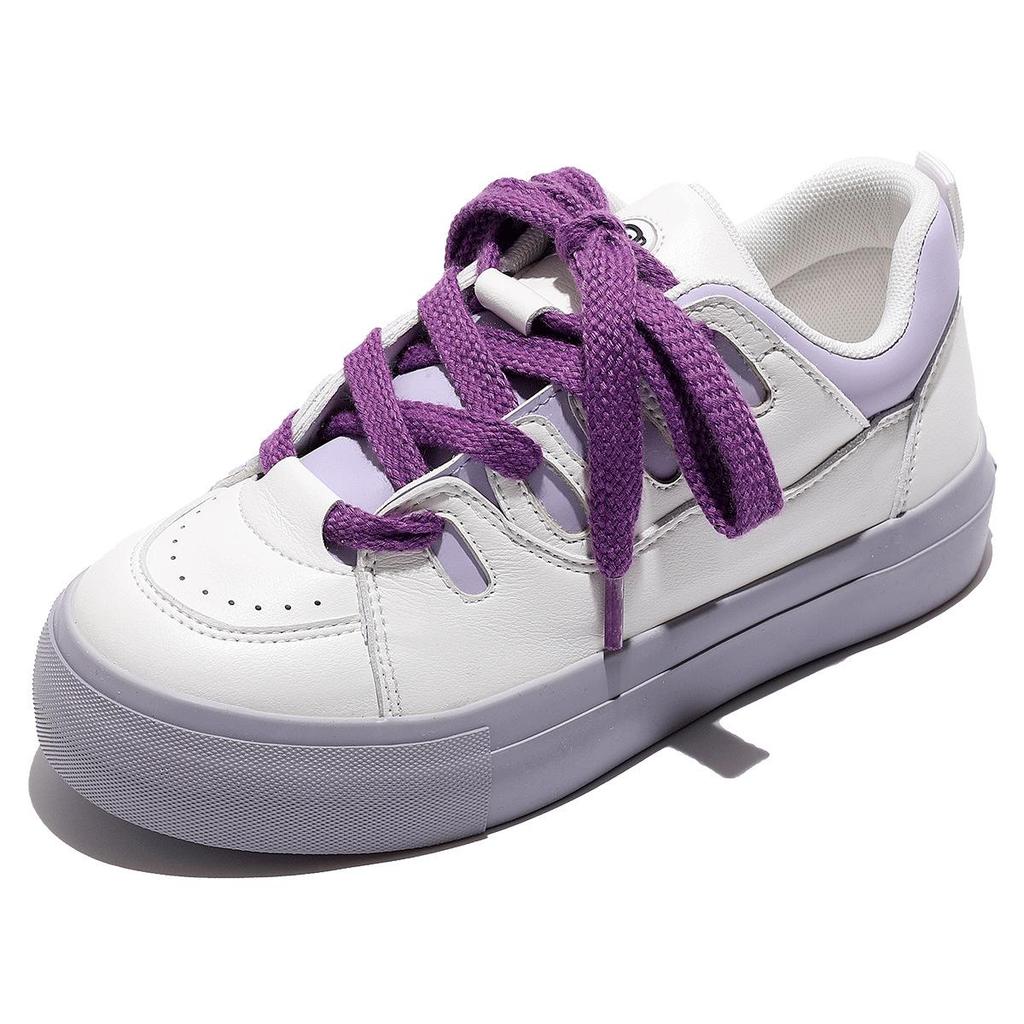 Paul Frank Women's Versatile Low-Top Sneakers - Big Mouth Monkey Design, Casual Korean Style Shoes in Red & White