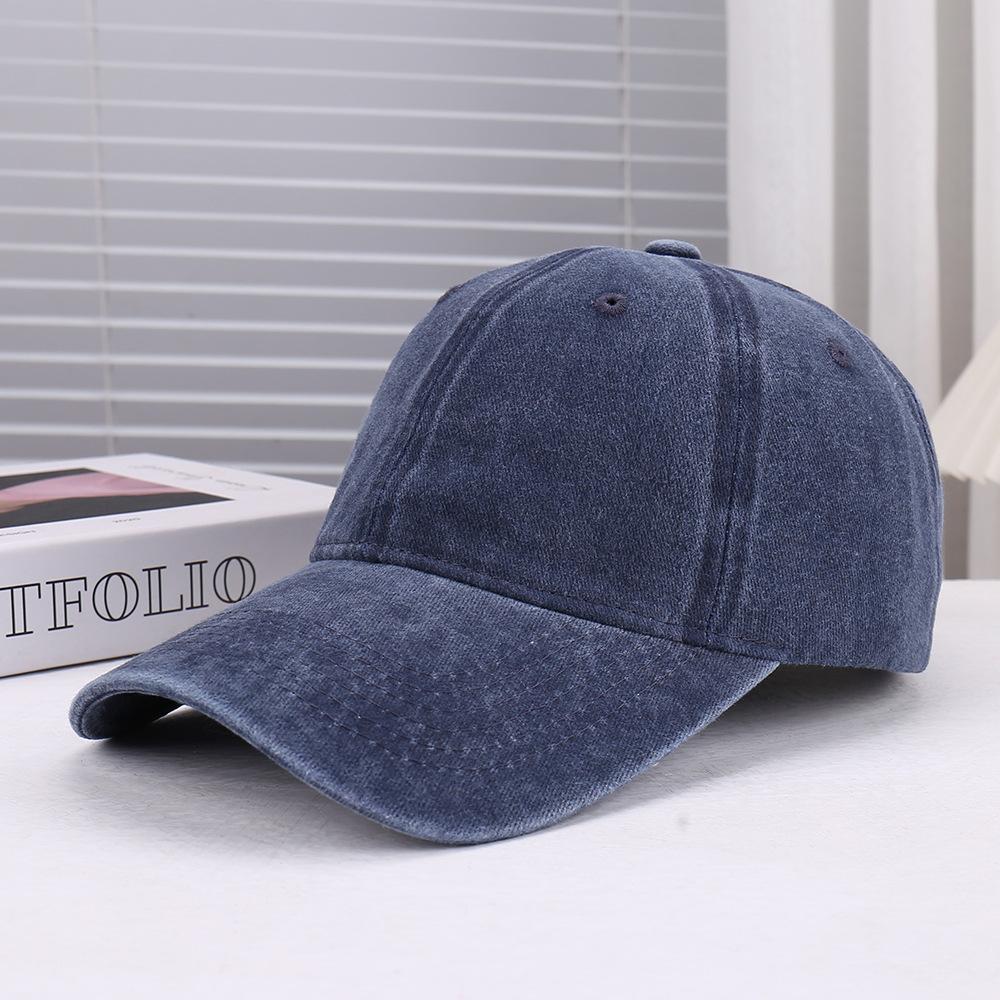 New Spring and Summer Solid Color Simple Washed Soft Top Breathable Baseball Cap Outdoor Travel Leisure Comfortable Sunshade Sunscreen Cap