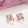 Ins trendy zircon earrings for women, fashionable personality, simple design, diamond earrings