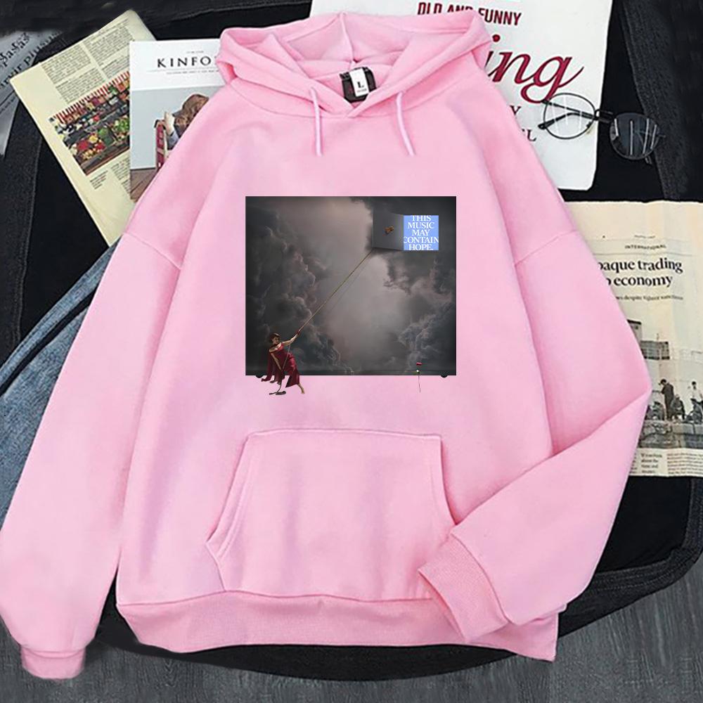 RAYE This Music May Contain Hope Second Album Cover Print Hoodies  Fashion Men Women Clothing Long Sleeve High Street Y2K Hoody