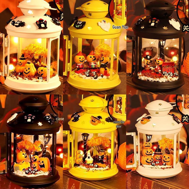 Pumpkin Lantern Halloween Decoration for Kids - Desktop Ornament & Toy